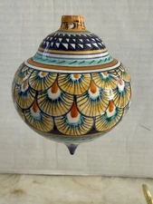Deruta Italian Art Pottery Christmas Ornament Hand Painted