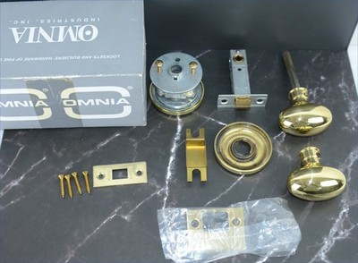 Omnia Passage Knob Set 2-3/8'' B.S. 014 Strike 1-3/8'' Door - 440/00F.PA1