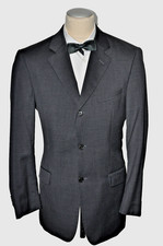Cerruti 1881 jacket single breasted black charcoal size 98 48-50 large by Eduard Dressler