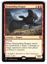 Demanding Dragon #130 (NM) (Non-Foil) (R) (SDC) Magic MTG