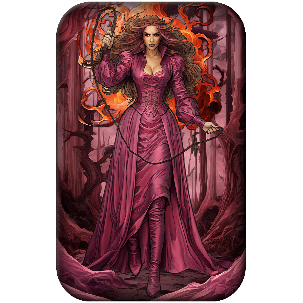 2024 The Seven Deadly Sins Anger 2 oz Silver Colorized Premium Cast Bar