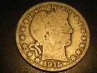 1915-S 90% Silver Barber Half Dollar Good         ^^^^^