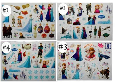 DRESS YOUR NAILS BODY TATTOOS Kids/Children's TEMPORARY TATTOOS ELSA/ANNA Stocking fillers/party Bags