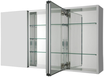 Bathroom Medicine Cabinet Recessed Mount Rust Free Aluminum Construction