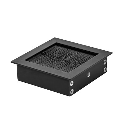 BMB Kabeldurchlass eckig EXIT Kabeldurchführung Schreibtisch schwarz 69x69x20 mm
