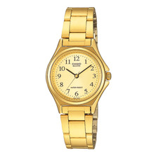 Casio LTP-1130N-9B Women's Classic Analog Gold-Tone Stainless Steel Band Watch