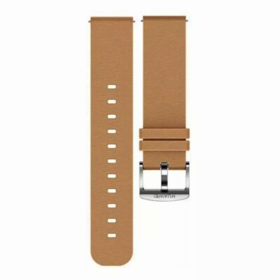 Original Huawei Yellow Genuine Leather Watch Strap 20mm For GT 2/3/3Pro - 42mm