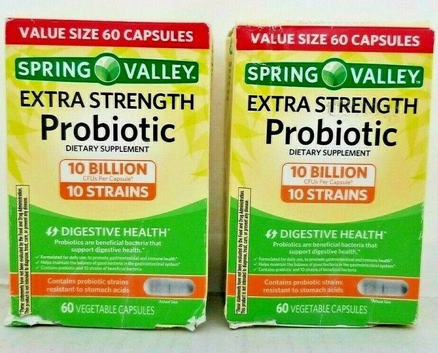 Spring Valley Extra Strength Probiotic 10 Billion 60