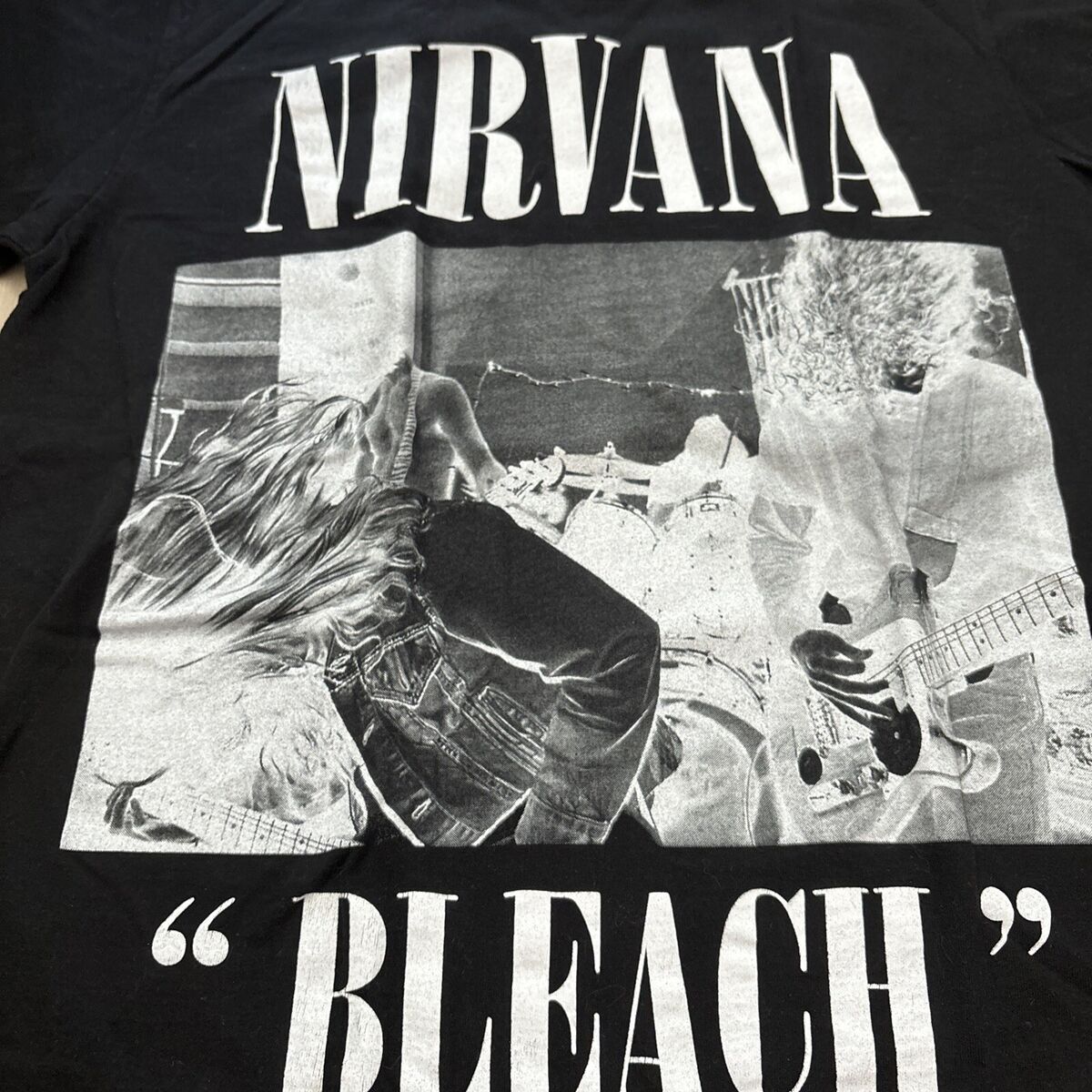 Vintage Nirvana “Bleach” Black T-shirt Size Medium | eBay Vintage Nirvana “Bleach” Black T-shirt Size Medium | eBay
