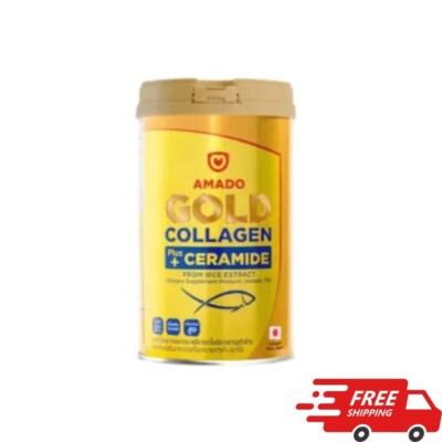 Amado Gold Collagen Gold Collagen Plus Ceramide Rice Extract Lycopene 150gx1Can