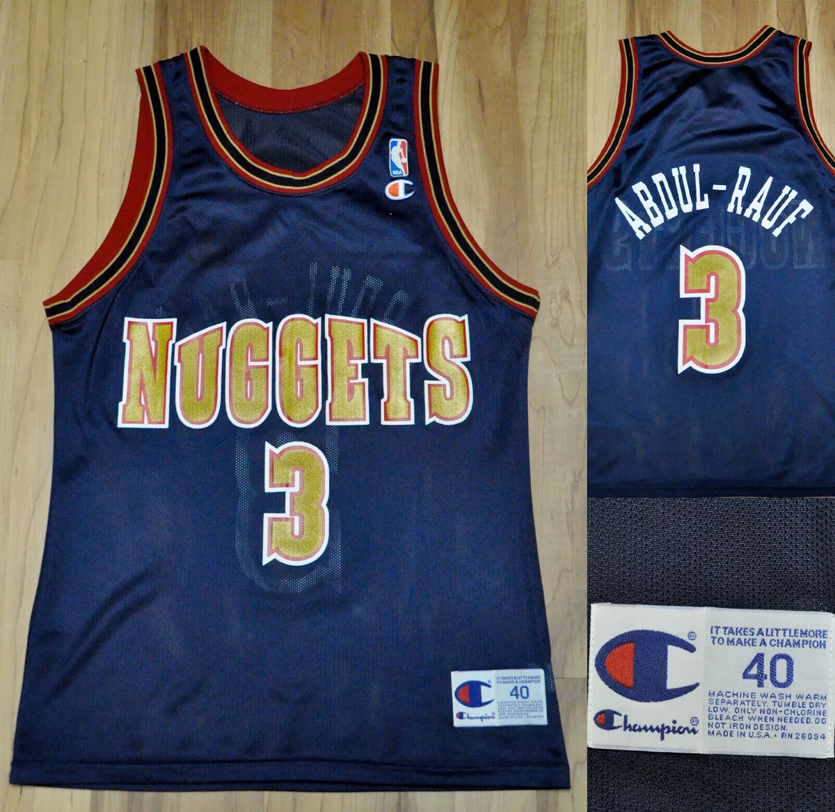 Vintage Denver Nuggets mahmoud abdul-rauf Champion Basketball Jersey, –  Stuck In The 90s Sports