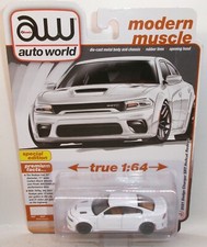 2024 AUTO WORLD MODERN MUSCLE WHITE 2021 DODGE CHARGER SRT HELLCAT REDEYE