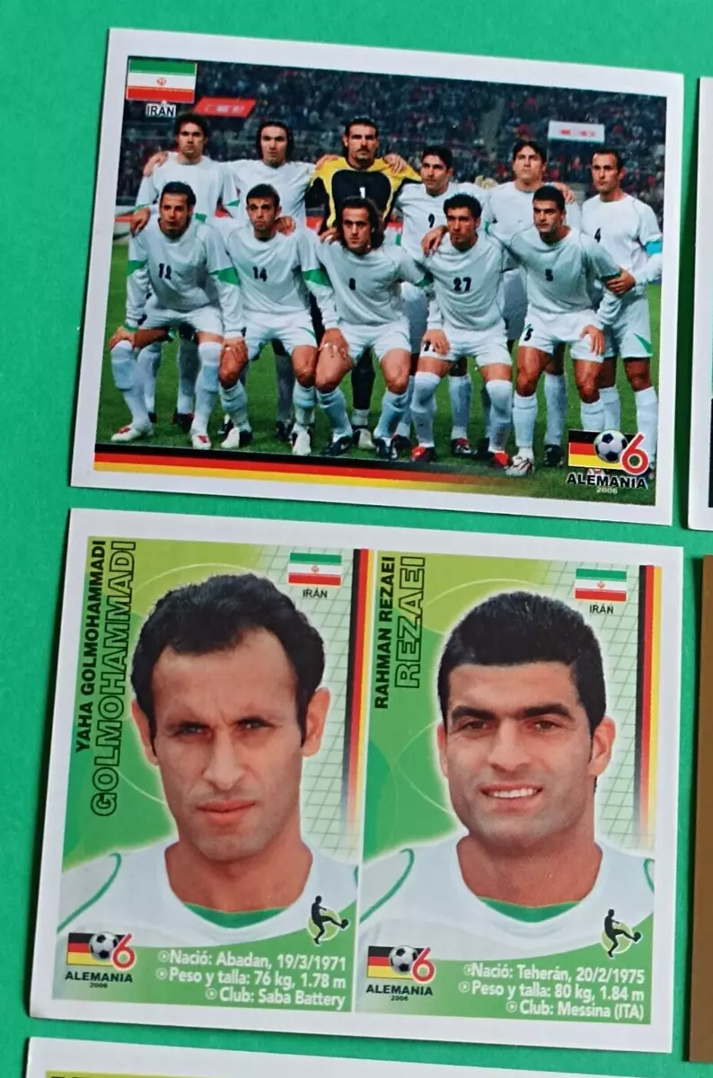 2006 Navarrete Germany World Cup FIFA - E15A IRAN SOCCER TEAM Full Sticker