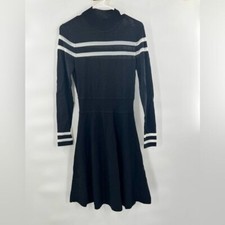 Catherine malandrino black sweater dress size S