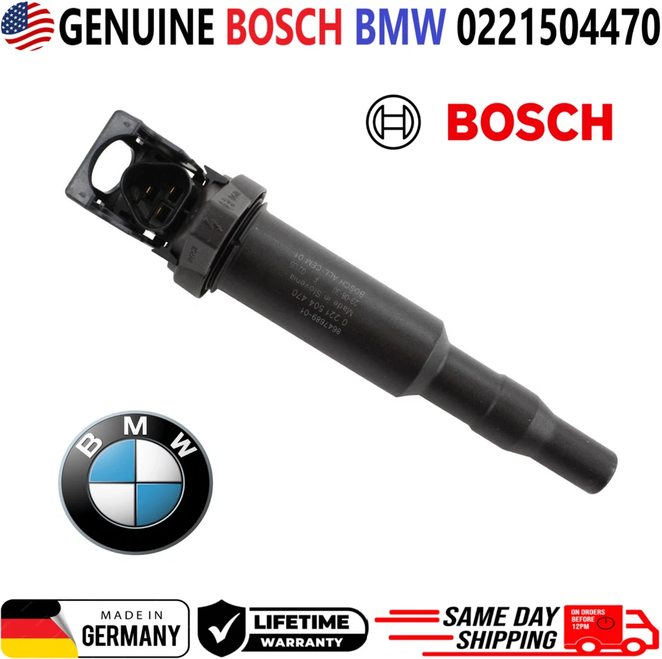 Bobinas de encendido originales Bosch BMW x4 para BMW 2011-2018 2,0 L 3,0 L 4,4 L, 0221504470 Foto 3 de 4