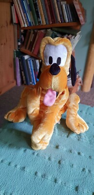 Vintage 2001 Mattel Disney Mickey Mouse Spaß Floppy Pluto Hund weiches Plüschtier 12 Zoll