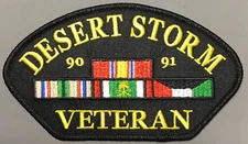 Desert Storm Veteran licensed hat patch