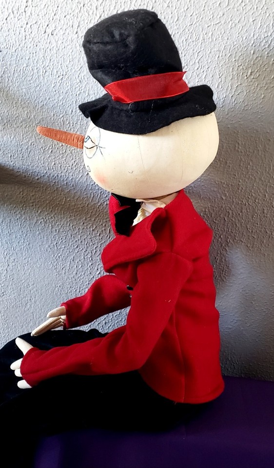 Joe Spencer Walter Snowman Christmas Winter Folk Art Gathered