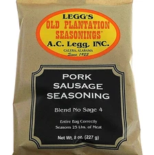 NO SAGE Old Plantation Breakfast Pan Sausage Seasoning for 25 LBS Venison Pork