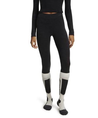 FALKE Women's Standard Wool Tech. 3/4 W Ti Large Black (Black 3000)