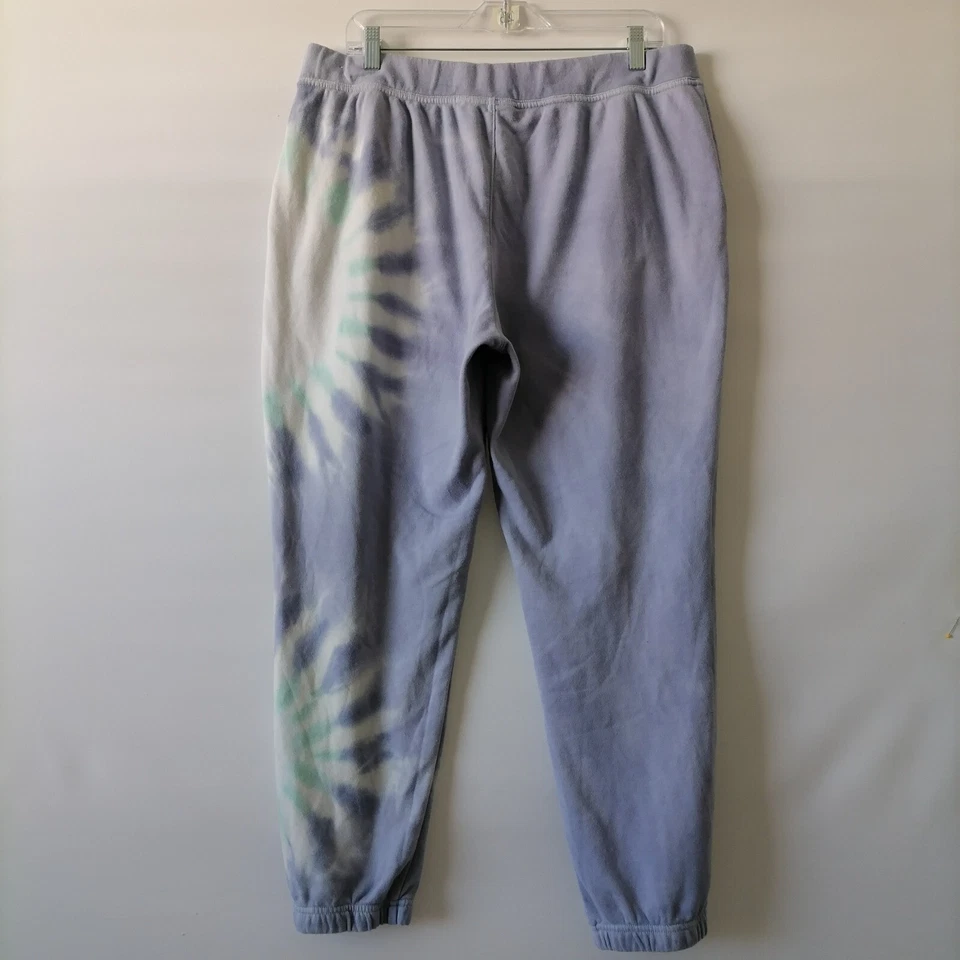 Pantalón Jogger Wildfox Mujer Púrpura Cintura Elástica Tie Dye Pierna Cónica Talla XL Foto 2 de 4