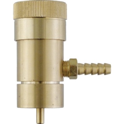 Oxygen Regulator w/ Barb - For Disposable Red Tanks - Beer Brewing O2 in Kettle 
