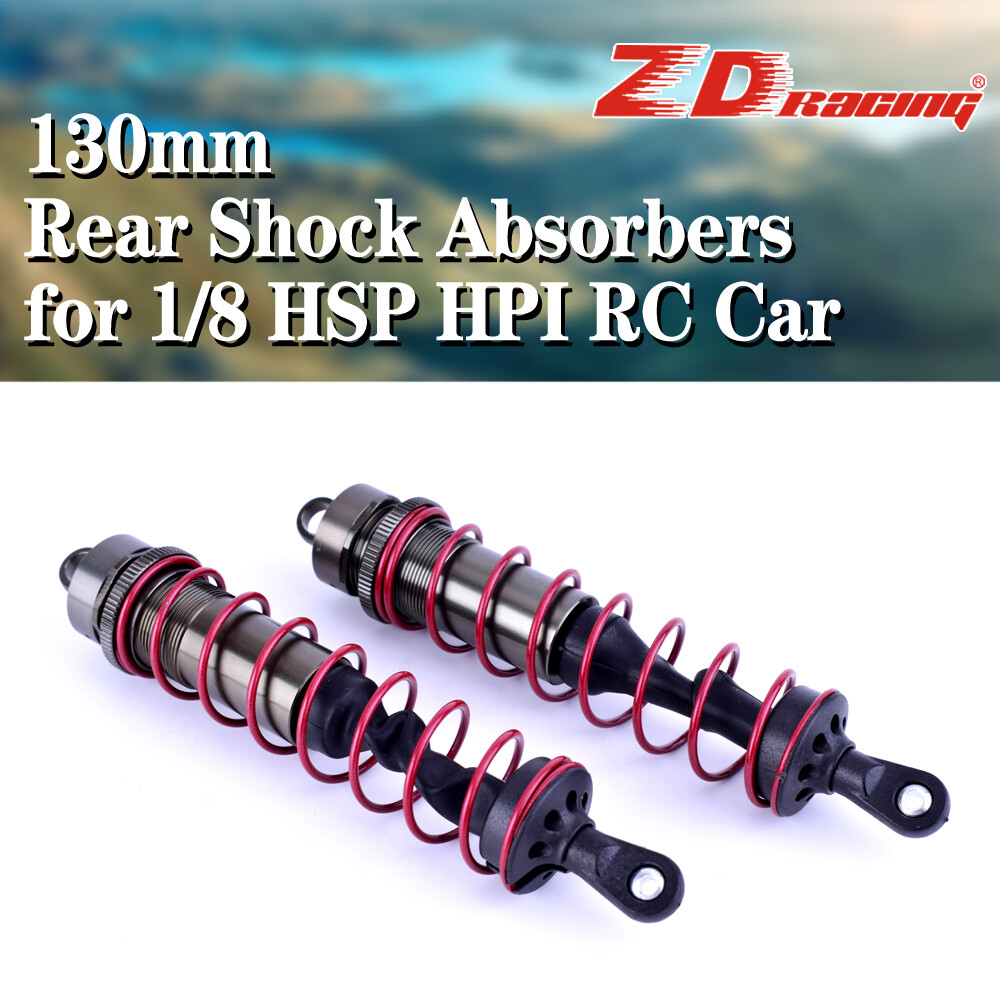 2Pcs ZD Racing Metal Rear Shock Absorbers for 1/8 JLB HSP HPI Redcat RC