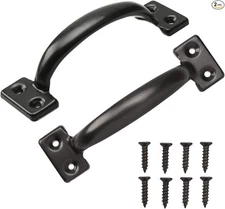 6-1/2" Pulls Gate Handle Metal Handle Gate Pull Handle Shed Door Handle 2 Pack