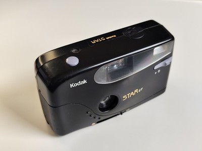 Kodak Star EF 35mm Analogkamera, Point & Shoot Kamera, Schwarz, Defekter Blitz!