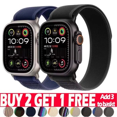 Nylon Trail Band Sport Armband für Apple Watch Ultra 11 10 9 8 7 6 SE 54 38-49mm