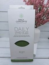 Daily Concepts Leaves of Life Silicone Body Scrubber New In Box