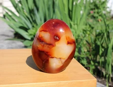 Carnelian Standing Polished Free Form ,Boulder Palm Stone Free Form, Energy 