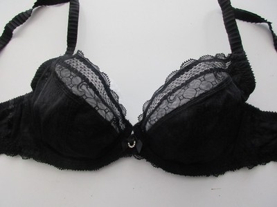 Chantelle C36410 3641 C Chic Sexy Demi UW Bra Black 30DD $68 B150BAG259
