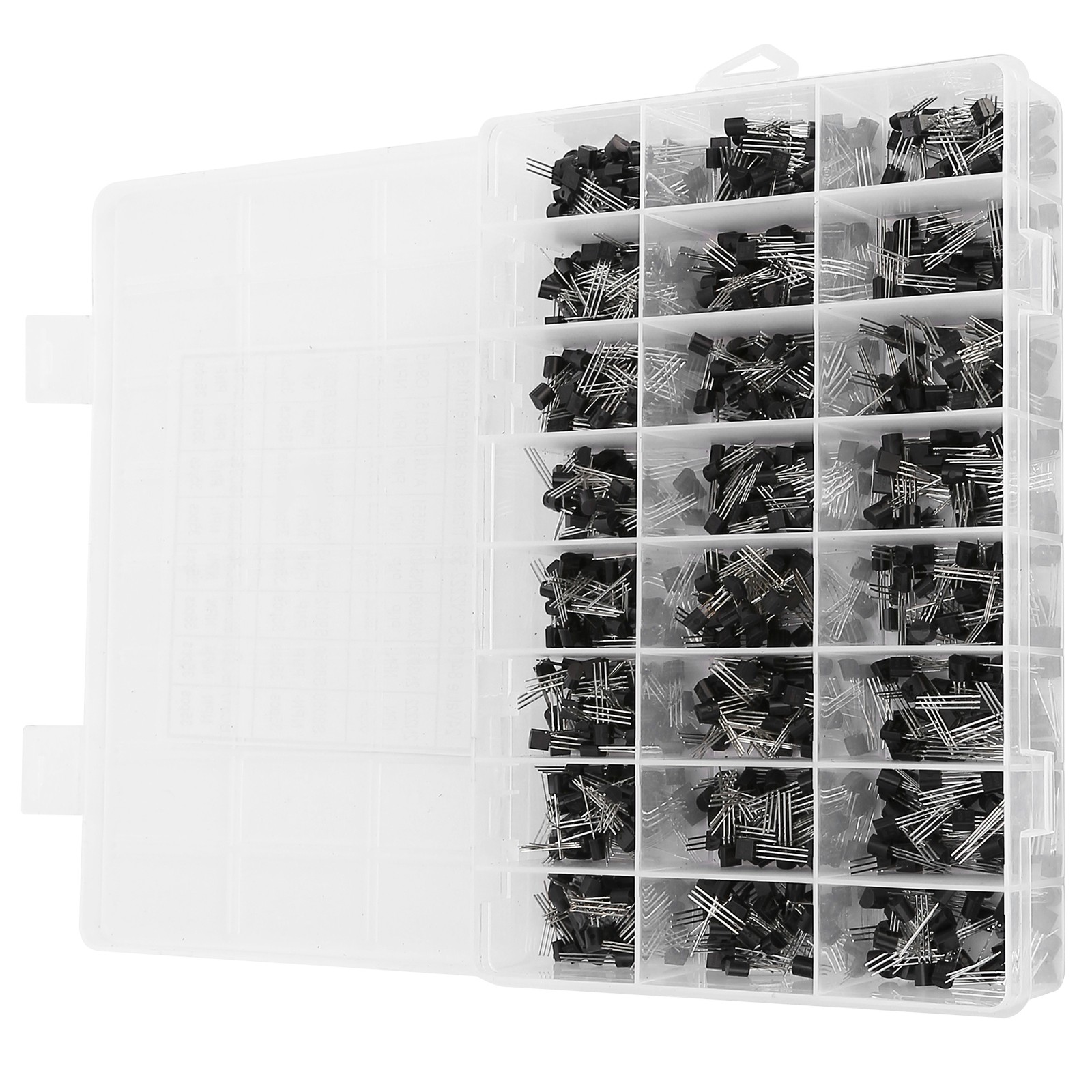 840 Pcs InLine TO92 Transistors NPN Small Power Transistors Kit Box 2N2222ABC558