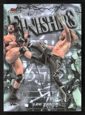 2025 Topps Finest WWE Sami Zayn #FNS-SZ Finishers Refractor