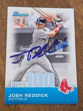 2000 Bowman Topps 100 JOSH REDDICK Red SOX In-Person Signed  AUTO