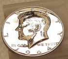 1964 Kennedy  Gem  Proof 90% Silver  Blazing White Luster #312 - 5