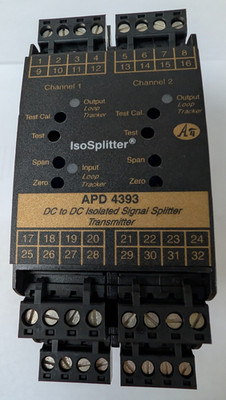 Absolute Process Instruments APD 4393 D, 4-20mA Input, 0-10 VDC Outputs Used