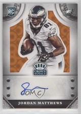 2014 Panini Crown Royale Retail Orange Pyramid 3/10 Jordan Matthews Auto z5i