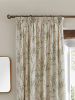 Laura ashley Willow Lined Pencil Plt Curtains Off White doveW168 Drop 182cm