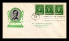 DR JIM STAMPS US COVER STEPHEN C FOSTER FAMOUS AMERICANS FDC IOOR CACHET