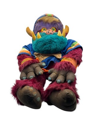 Vintage 1986 AmToy My Football Monster Plush Doll w/ Helmet