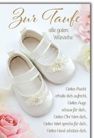 Taufe BabyschüHchen GlüCkwüNsche Spruch GlüCkwunschkarte Mit Umschlag