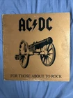 AC/DC For Those About To Rock Record Vinyl LP Gatefold