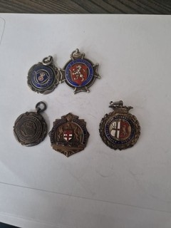 Various Vintage Football Medals 40s To 70s