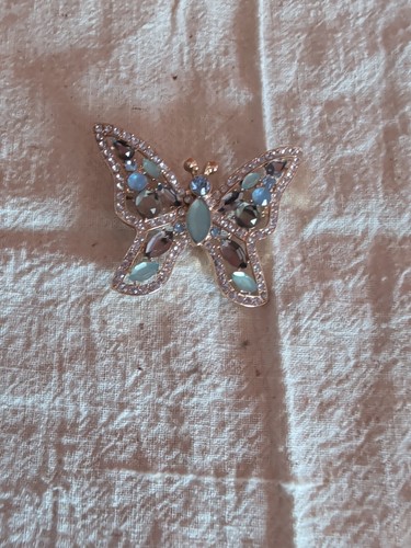 Vintage Napier Rhinestone Butterfly Brooch