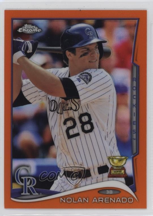 2014 Topps Chrome Orange Refractor Nolan Arenado #216 1dm4