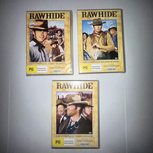 Rawhide Complete First Second And Third Season DVD Region 4 NTSC - Picture 1 of 10