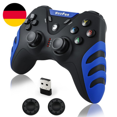 Voofun PC Controller Wireless, PS3 Controller Mit Hall Effekt Joystick, Gamepad