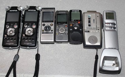 Lot of 7 Olympus Digital Voice Recorders